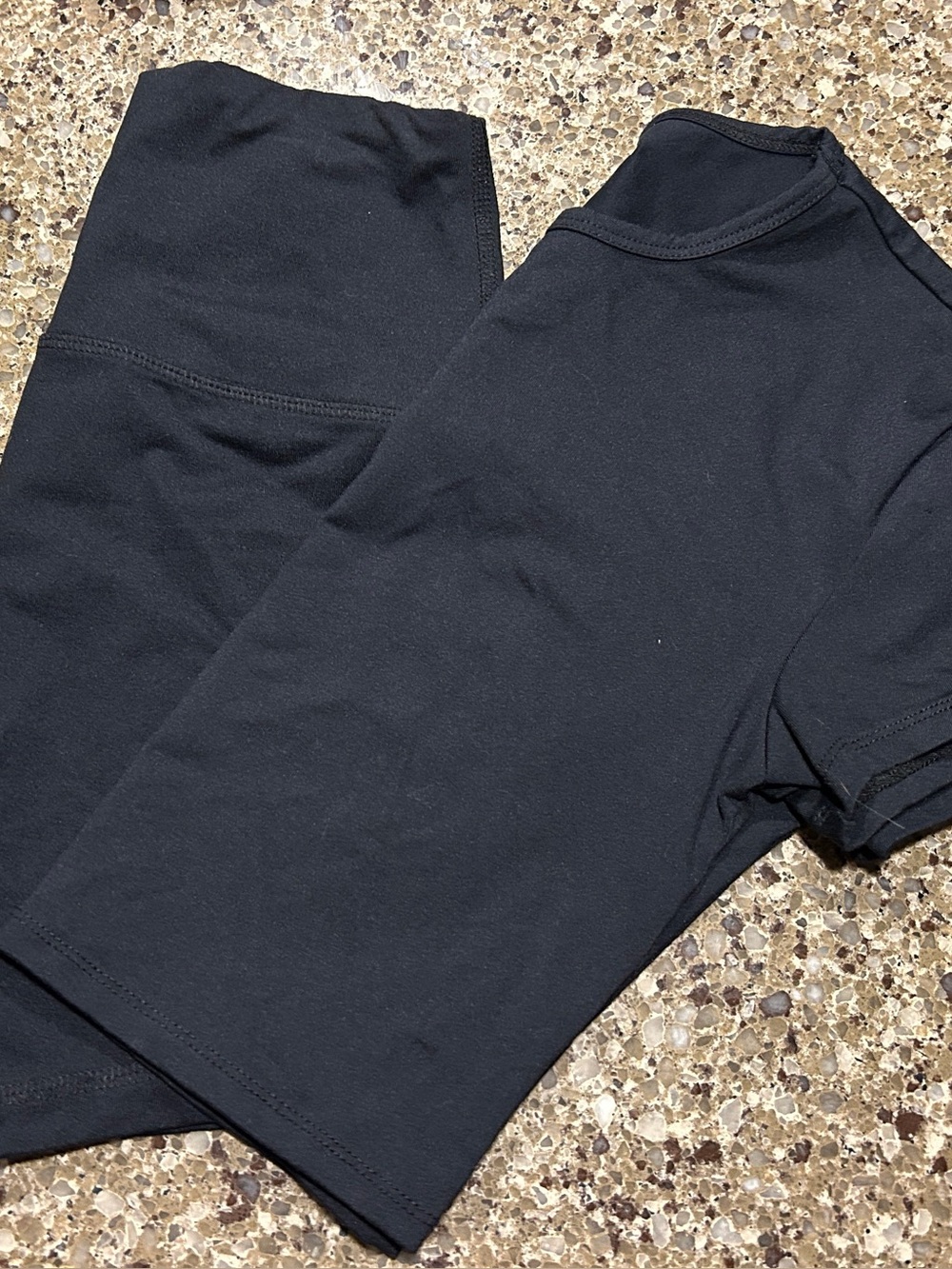 Reformation EcoStretch crop shirt & shorts set.
